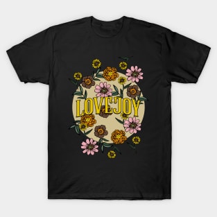Lovejoy Name Personalized Flower Retro Floral 80s 90s Name Style T-Shirt
